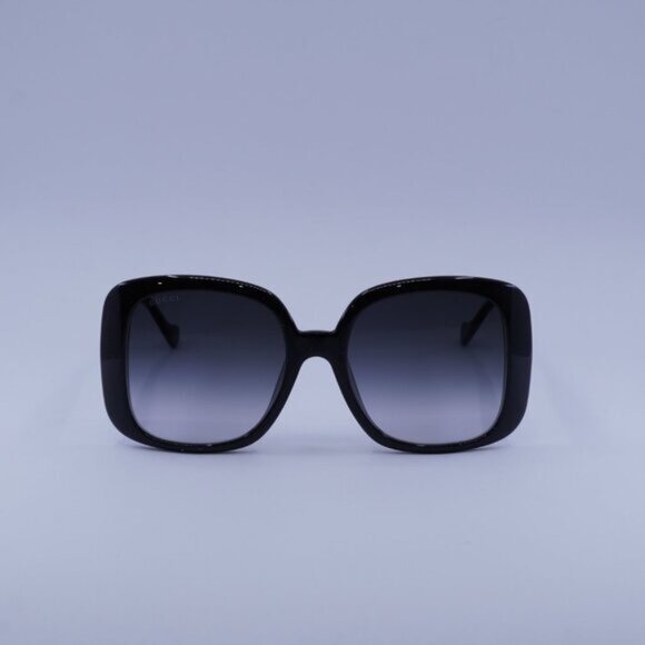 Gucci GG1029SA 001 Sunglasses Black Square Frame, Grey  display picture 3